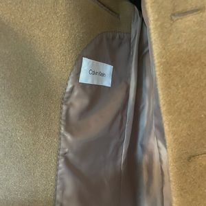 Calvin Klein men’s camel wool coat, never worn